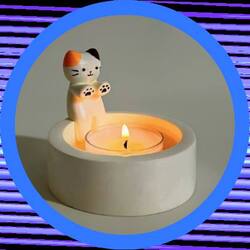 Cute Cat Candle